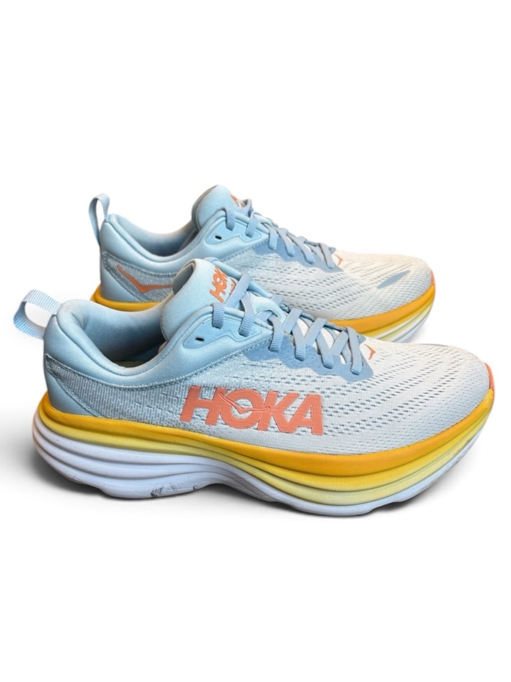 Hoka Bondi 8 Running Shoes Women's 8.5 Summer Song/Country Air